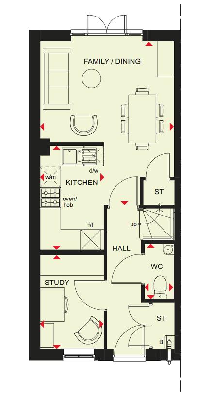 3 bedroom semi-detached house for sale - floorplan