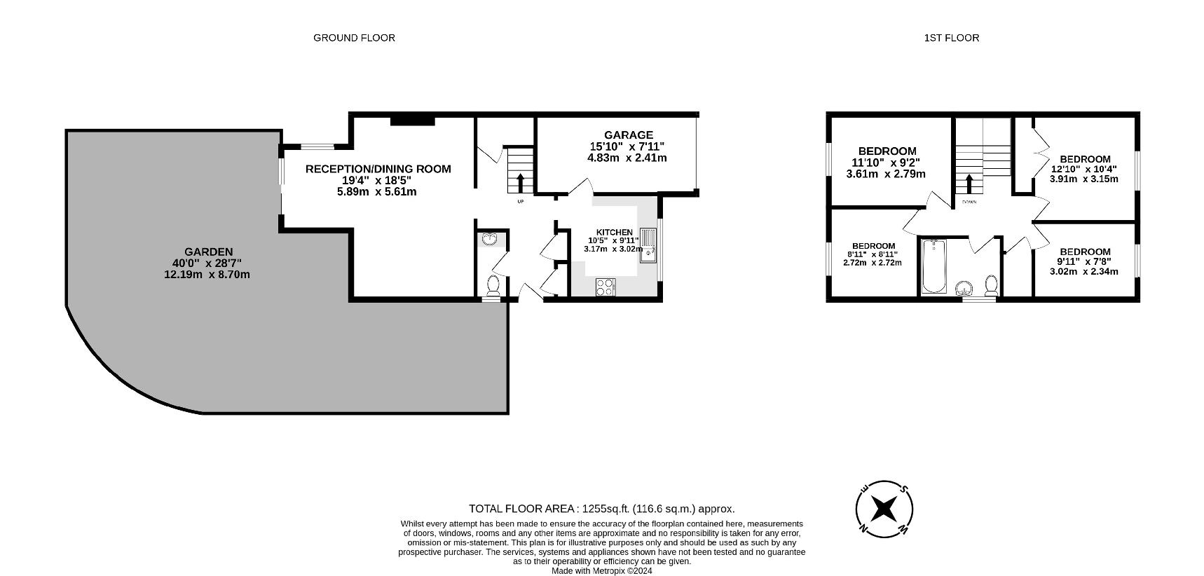 4 bedroom property for sale - floorplan