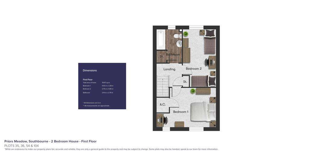 2 bedroom end of terrace house for sale - floorplan