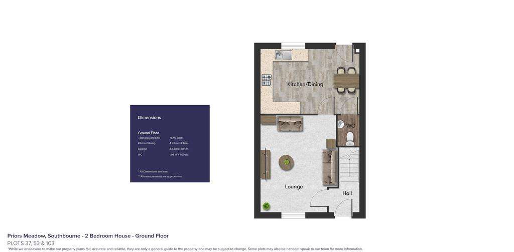 2 bedroom end of terrace house for sale - floorplan