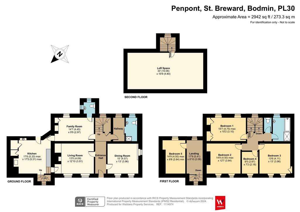 5 bedroom detached house for sale - floorplan