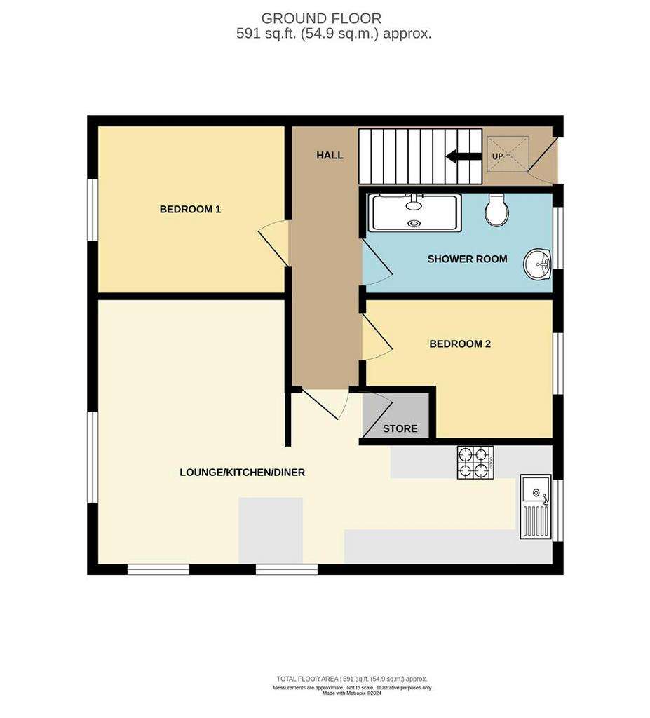 2 bedroom flat for sale - floorplan