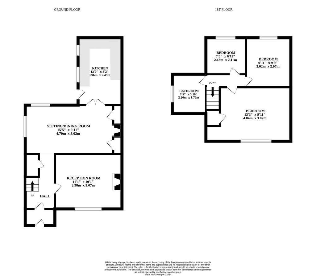 3 bedroom semi-detached house for sale - floorplan