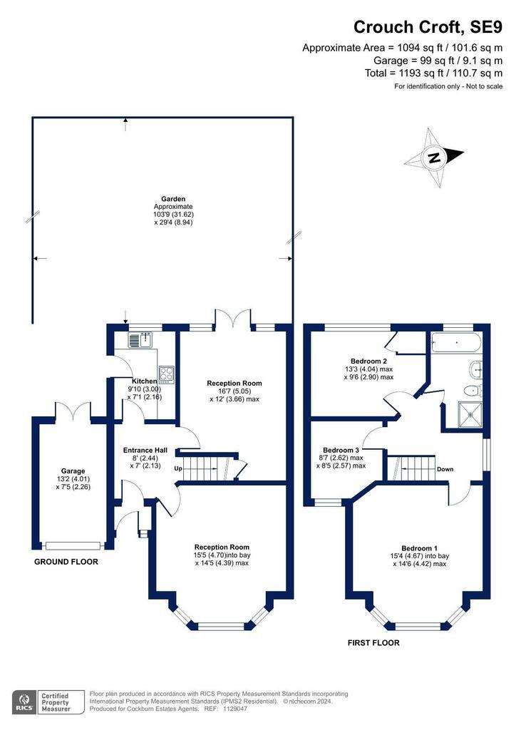 3 bedroom detached house for sale - floorplan