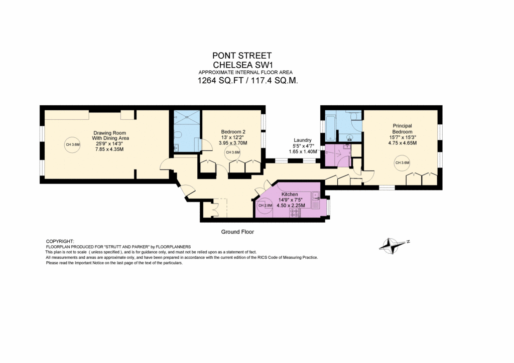 2 bedroom flat for sale - floorplan