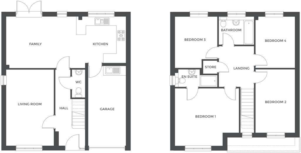 4 bedroom detached house for sale - floorplan