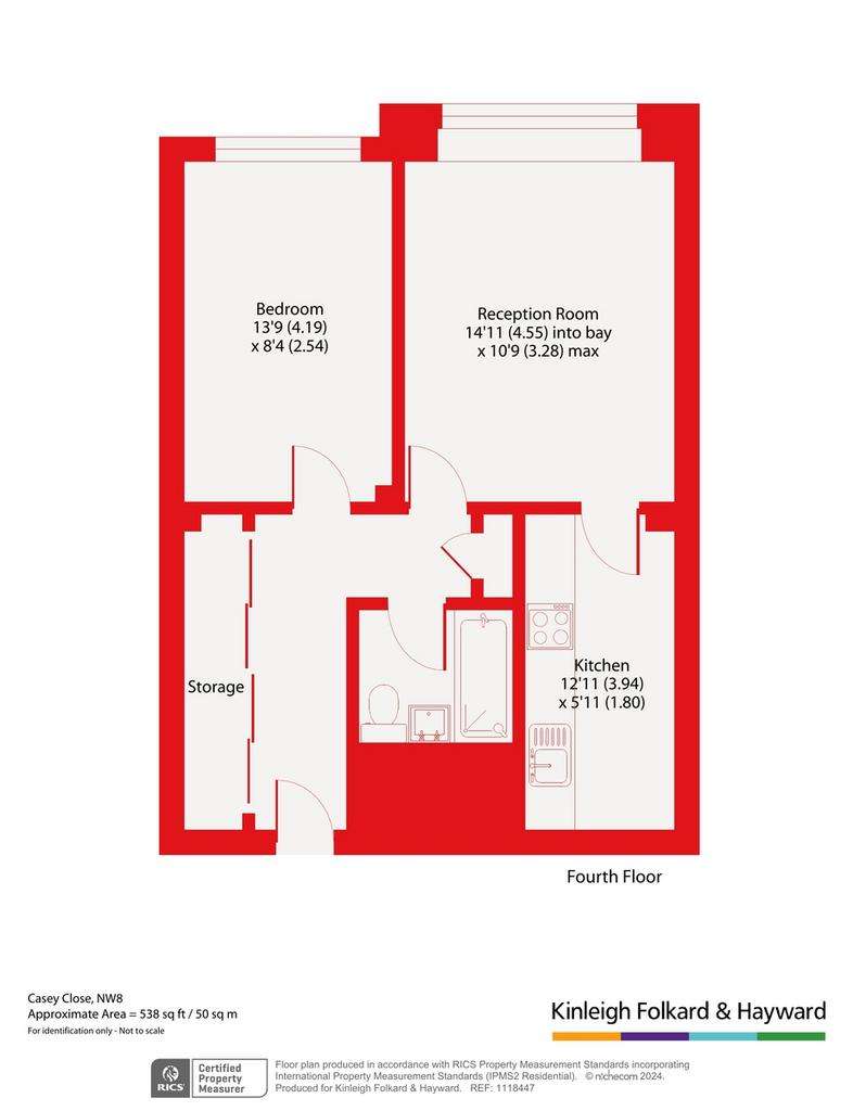 1 bedroom flat for sale - floorplan