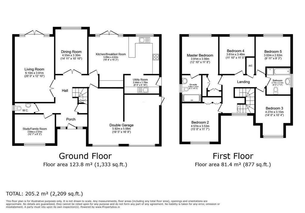 5 bedroom detached house for sale - floorplan