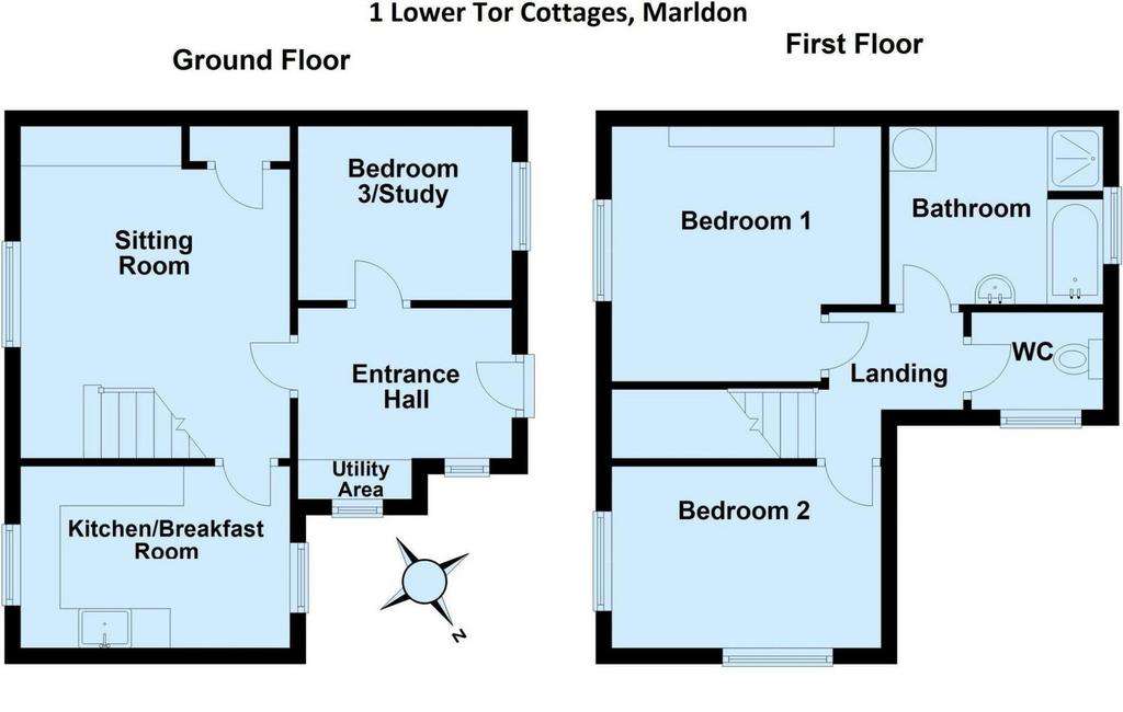 3 bedroom cottage for sale - floorplan