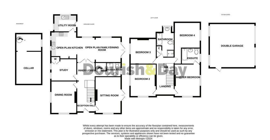 4 bedroom detached house for sale - floorplan