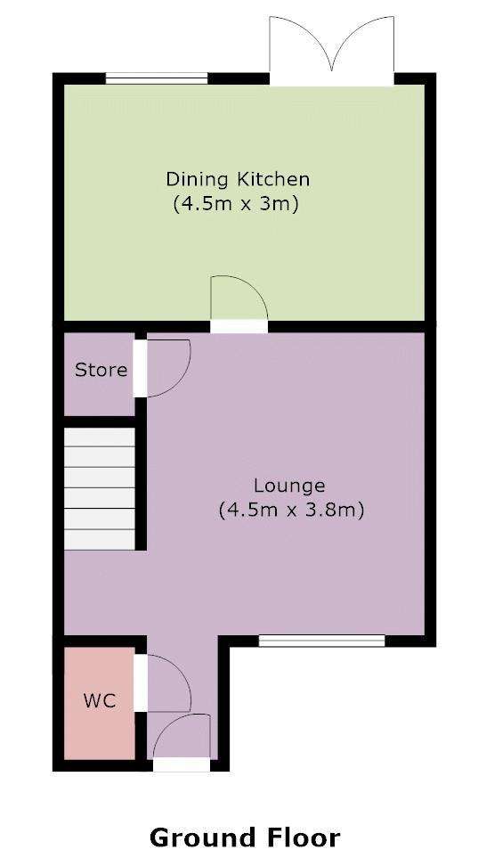 3 bedroom semi-detached house for sale - floorplan