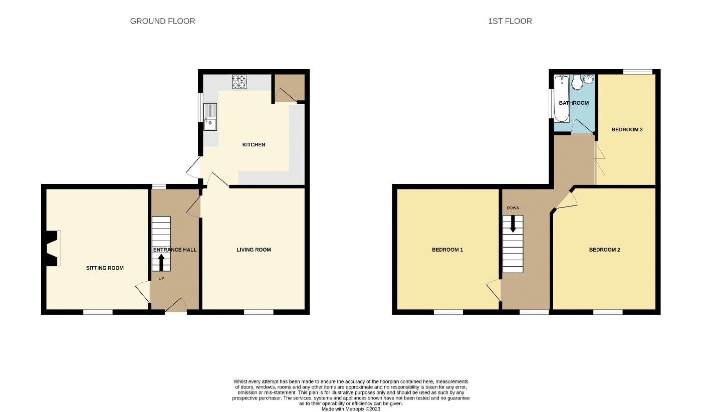 3 bedroom cottage for sale - floorplan