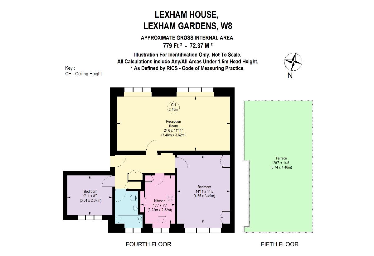 2 bedroom flat for sale - floorplan