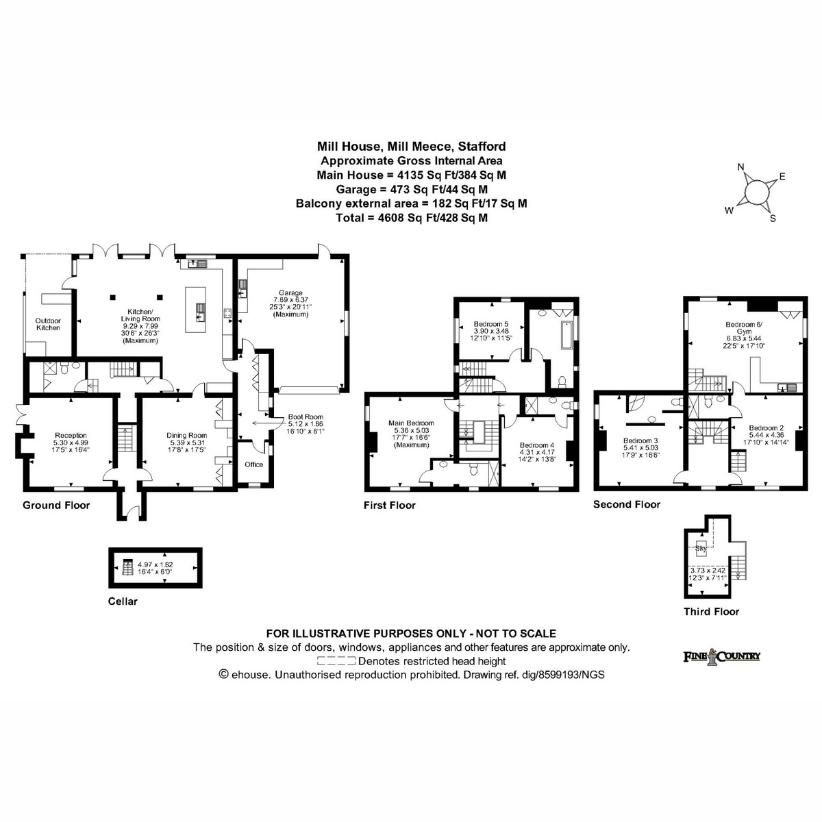 6 bedroom detached house for sale - floorplan