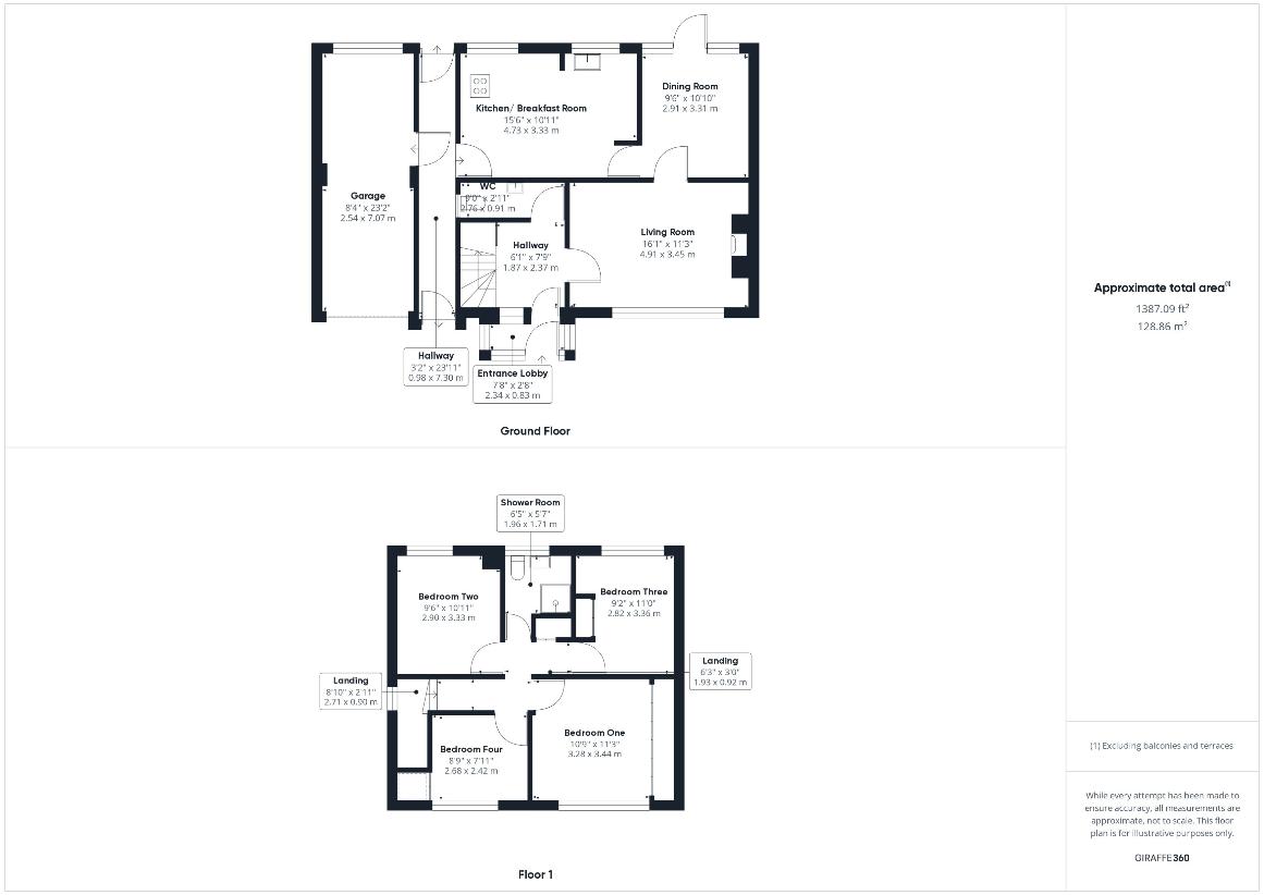 4 bedroom semi-detached house for sale - floorplan