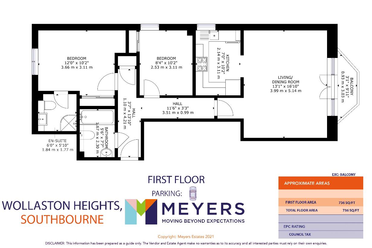 2 bedroom flat for sale - floorplan