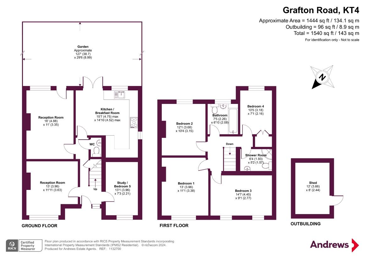 4 bedroom property for sale - floorplan