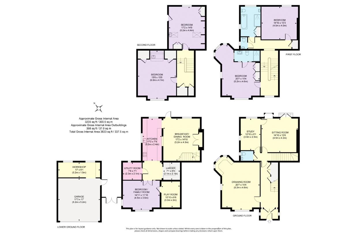 4 bedroom property for sale - floorplan