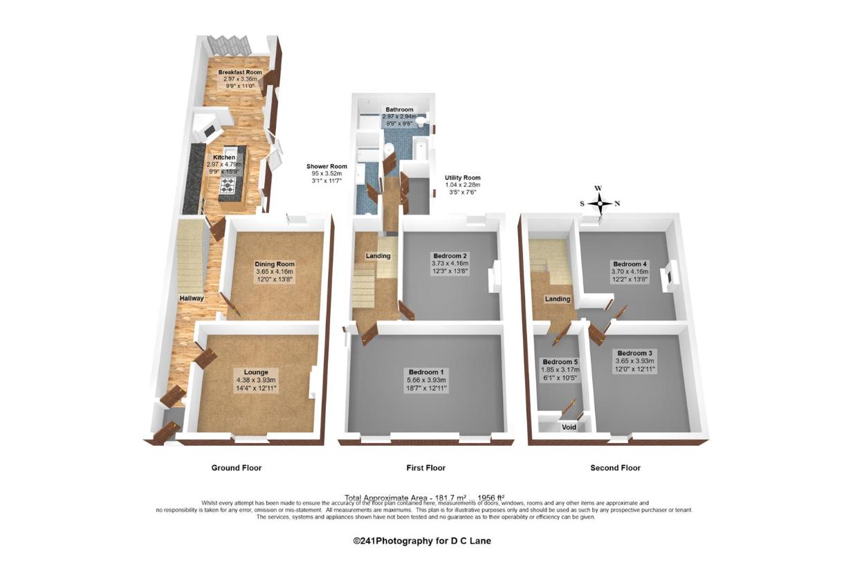 5 bedroom property for sale - floorplan