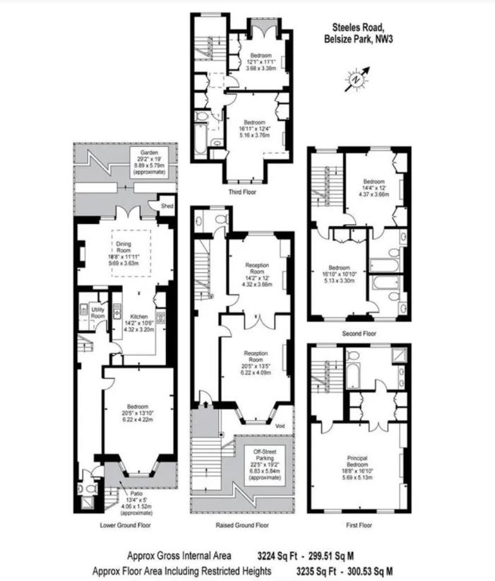 5 bedroom property for sale - floorplan