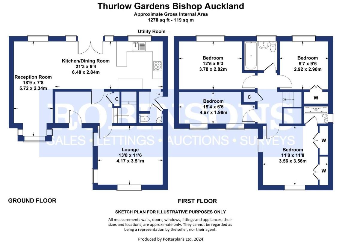 4 bedroom detached house for sale - floorplan