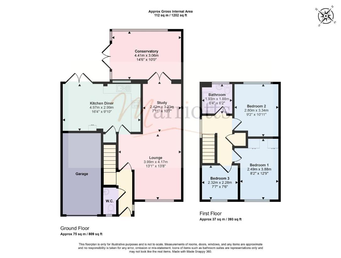 3 bedroom detached house for sale - floorplan