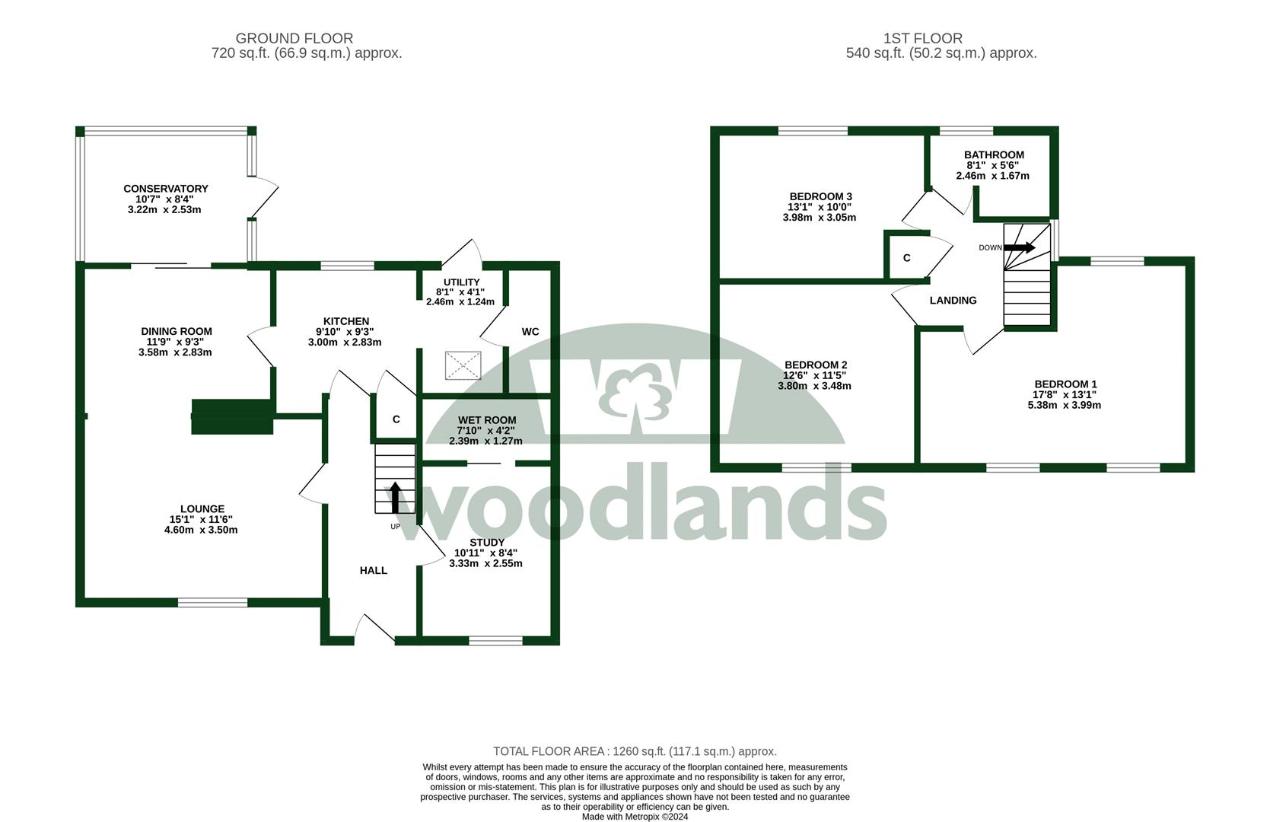 4 bedroom semi-detached house for sale - floorplan