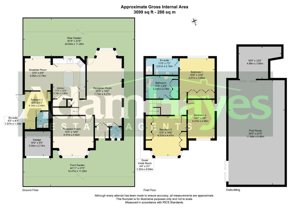 4 bedroom detached house for sale - floorplan