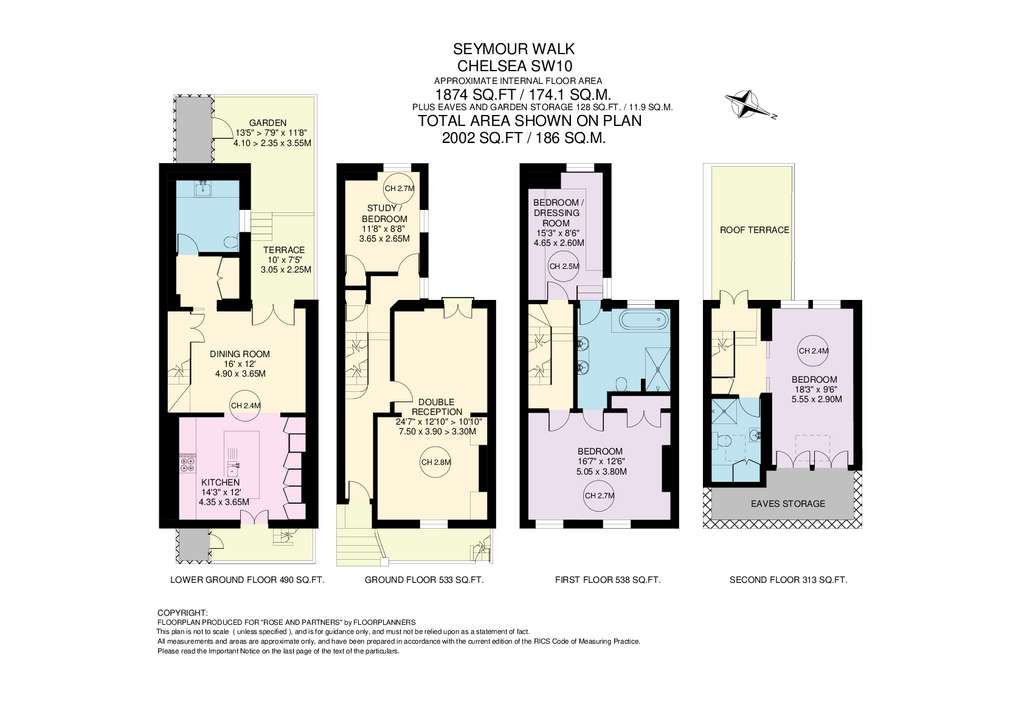 3 bedroom terraced house for sale - floorplan