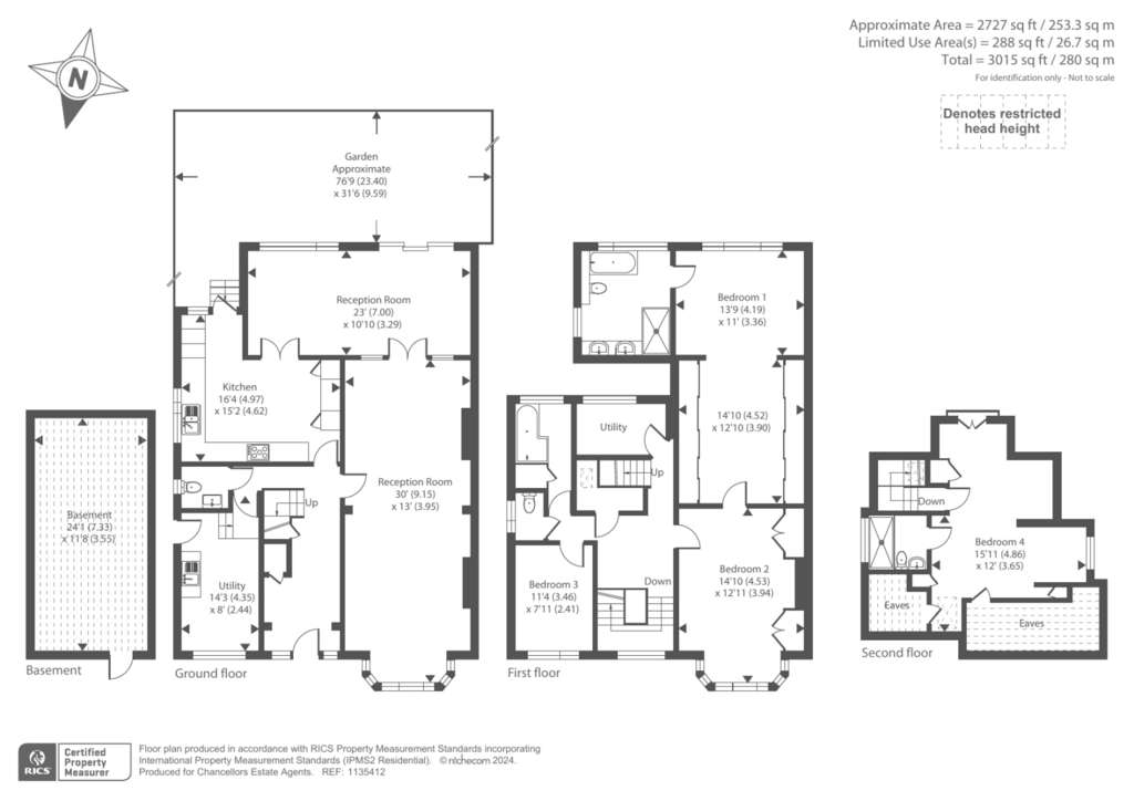 4 bedroom detached house for sale - floorplan