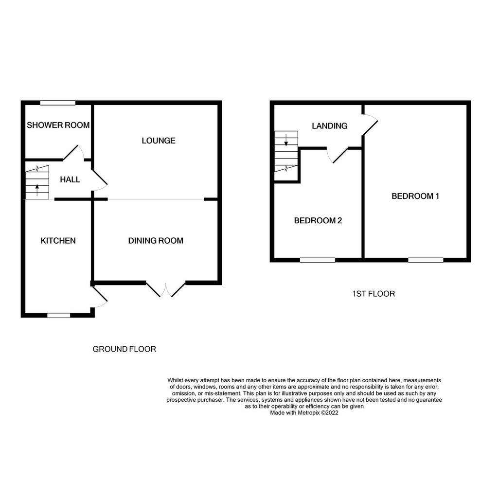 2 bedroom cottage for sale - floorplan