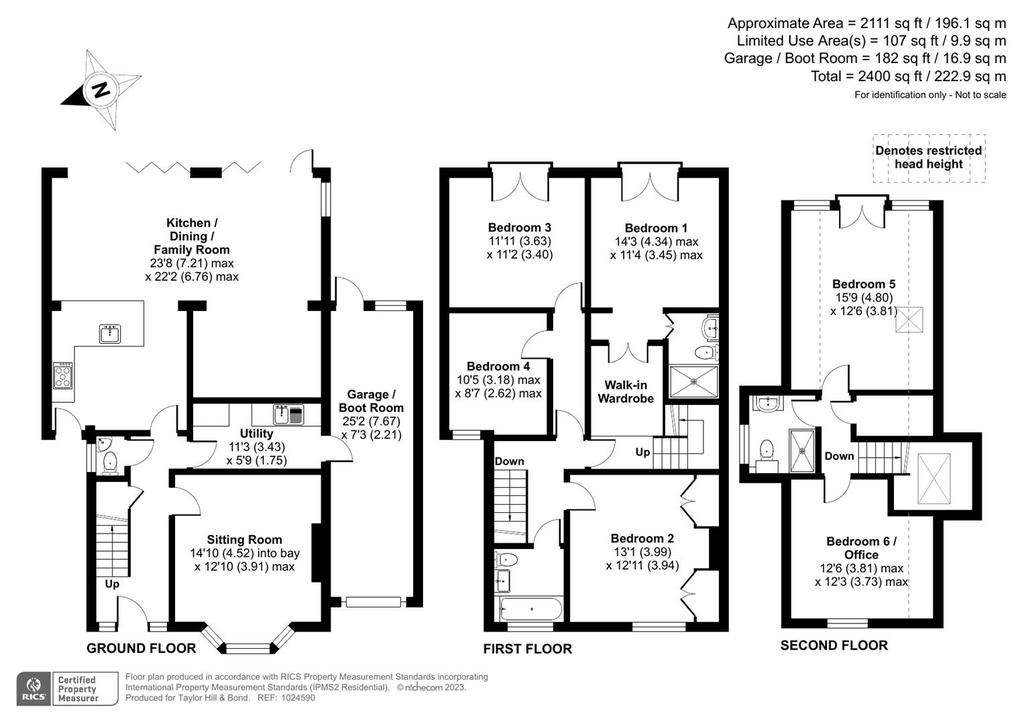 6 bedroom detached house for sale - floorplan