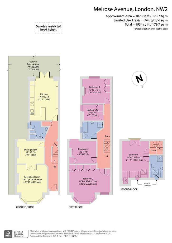 5 bedroom semi-detached house for sale - floorplan