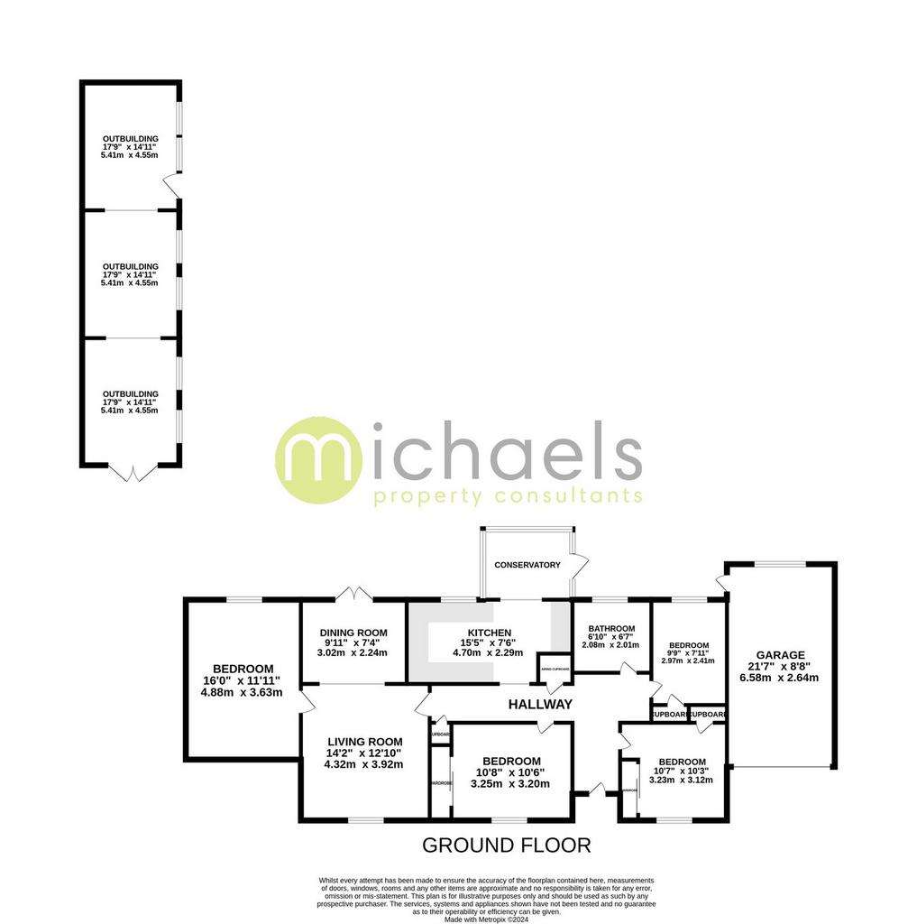 4 bedroom detached bungalow for sale - floorplan