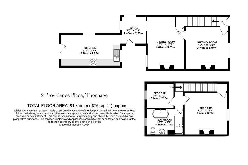 2 bedroom cottage for sale - floorplan