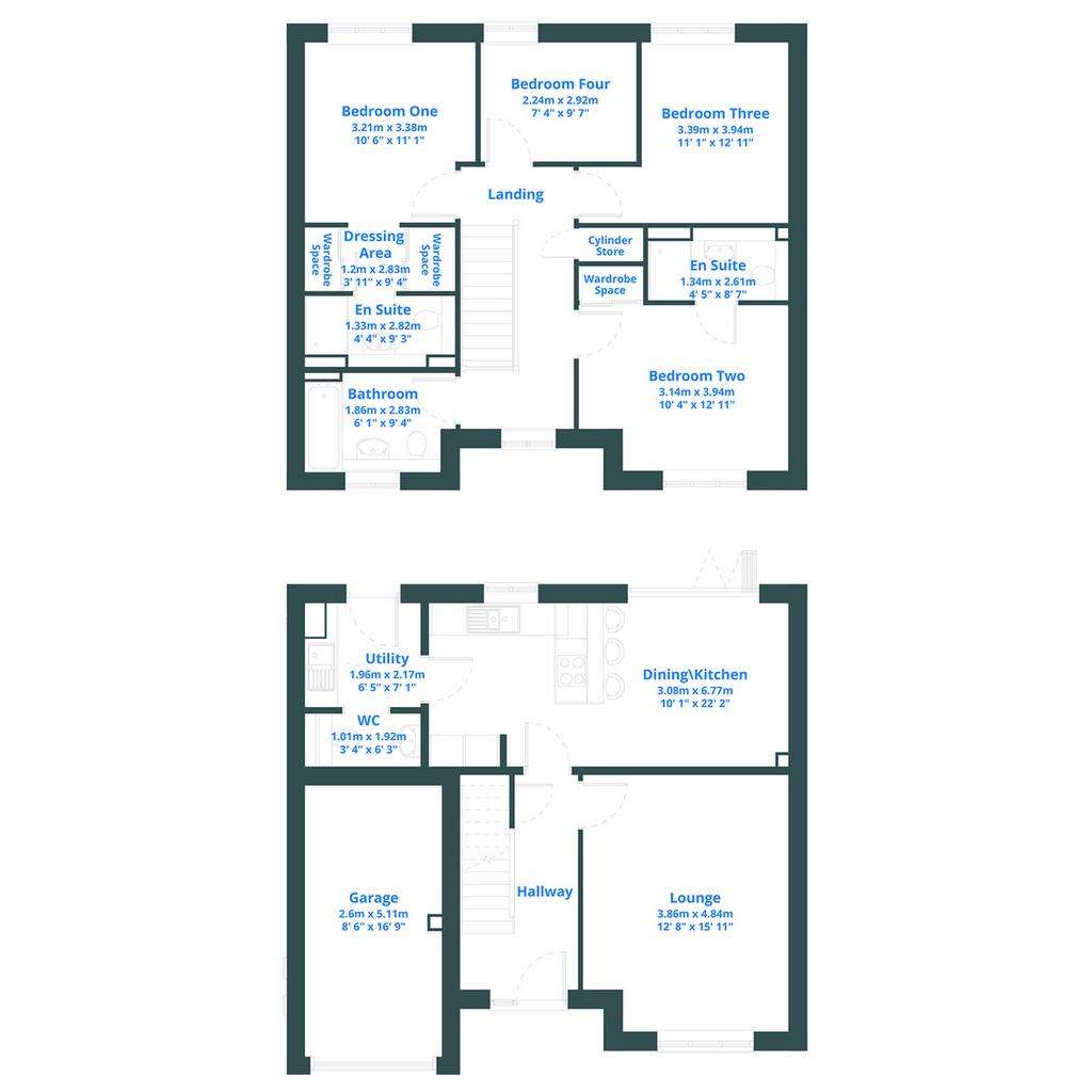 4 bedroom detached house for sale - floorplan