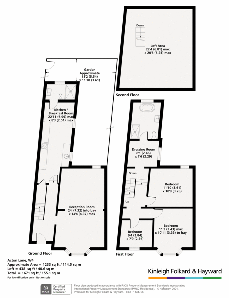 3 bedroom terraced house for sale - floorplan