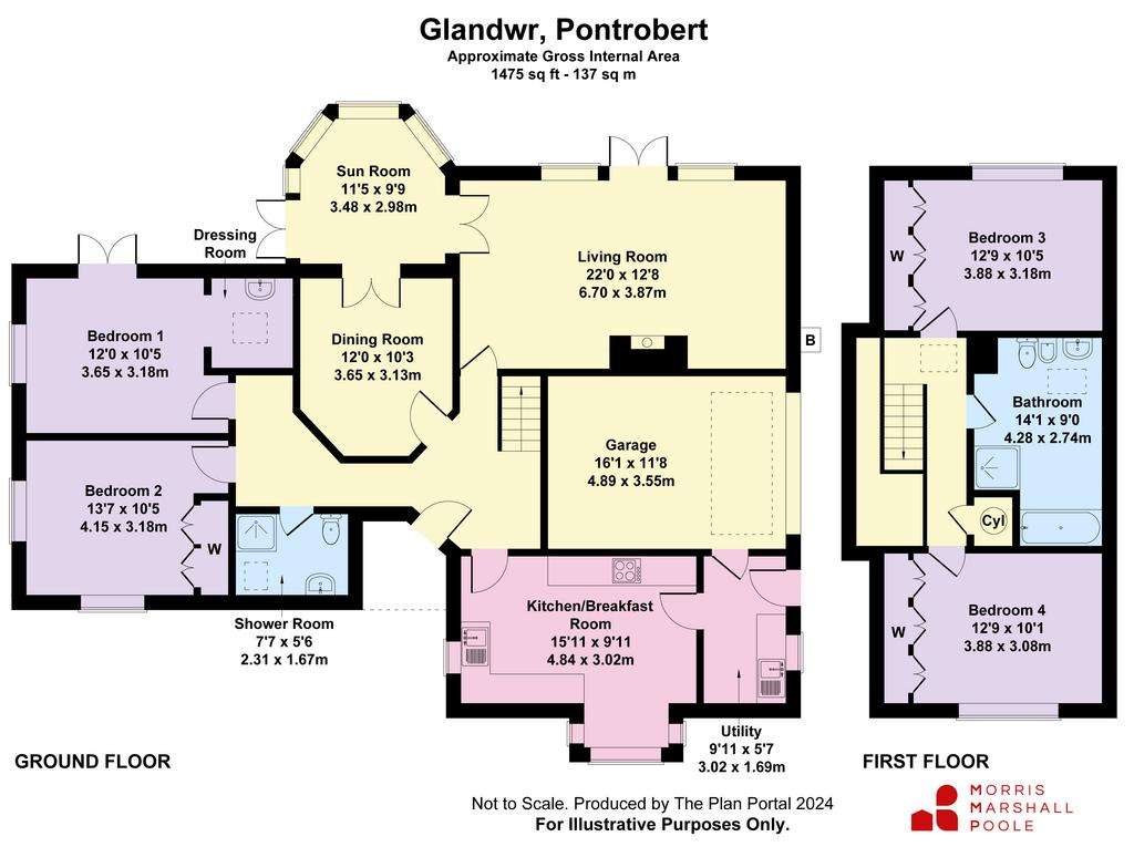 4 bedroom detached house for sale - floorplan