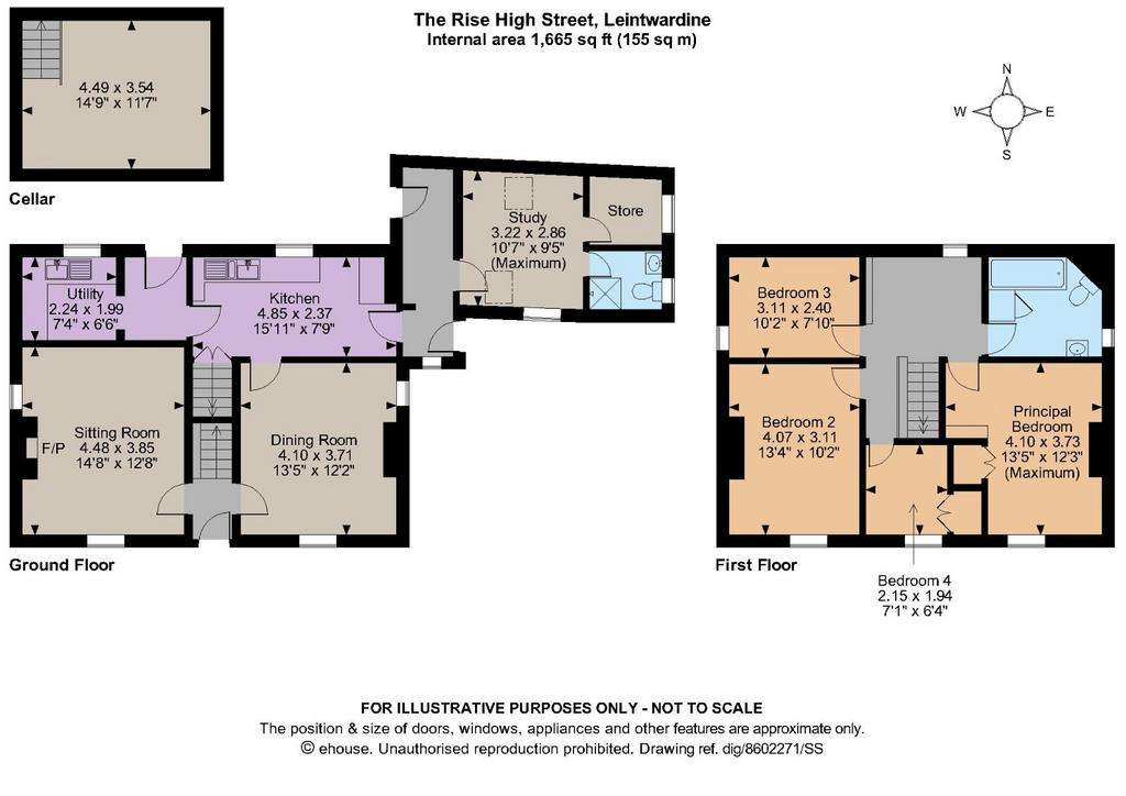 4 bedroom detached house for sale - floorplan