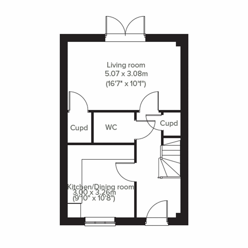 4 bedroom semi-detached house for sale - floorplan