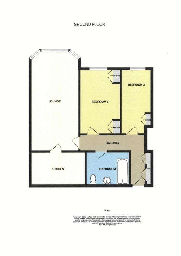 2 bedroom flat for sale - floorplan