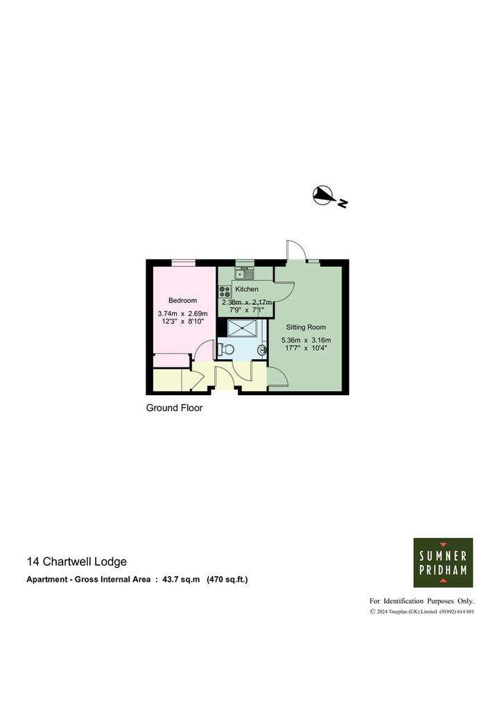 1 bedroom flat for sale - floorplan