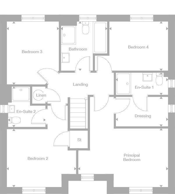 4 bedroom detached house for sale - floorplan