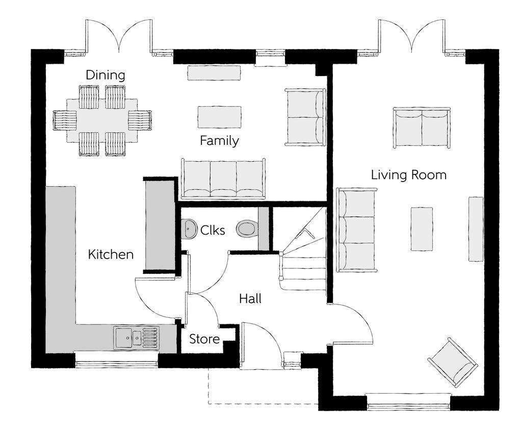 4 bedroom detached house for sale - floorplan