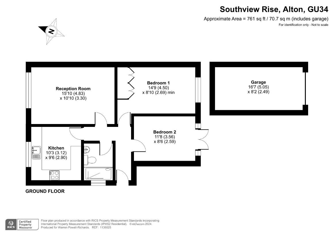 2 bedroom maisonette for sale - floorplan