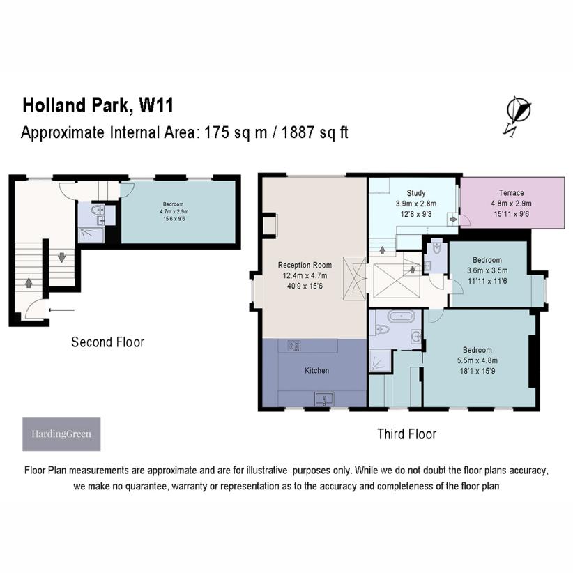 3 bedroom flat for sale - floorplan