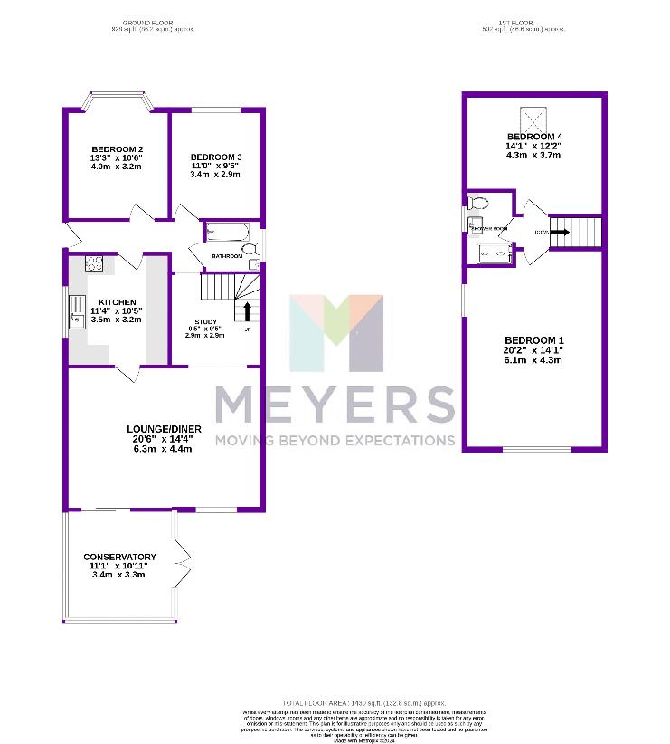 4 bedroom detached house for sale - floorplan