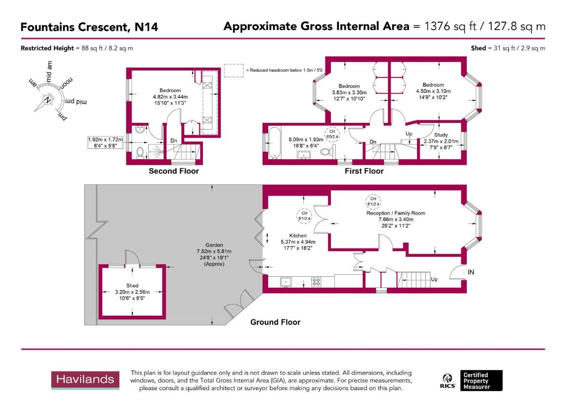 4 bedroom semi-detached house for sale - floorplan