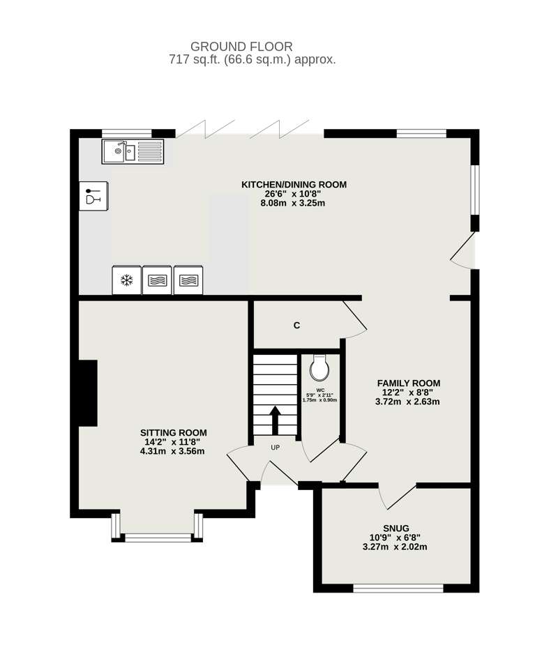 4 bedroom detached house for sale - floorplan