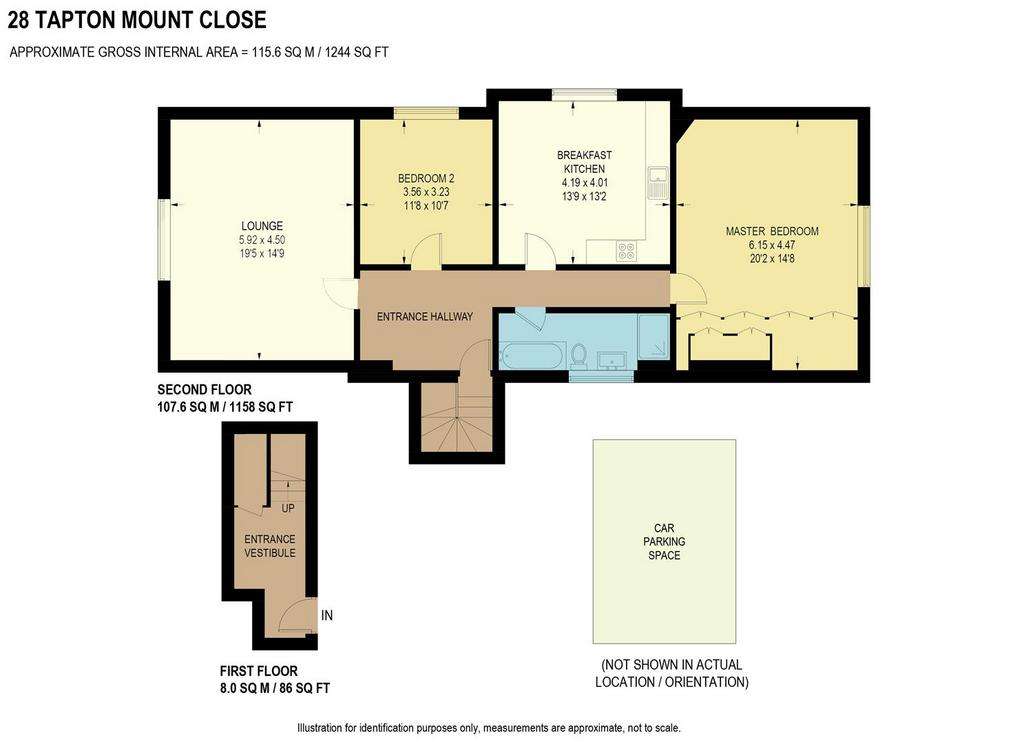 2 bedroom flat for sale - floorplan